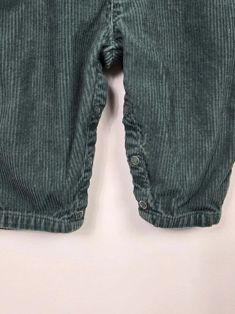 Vintage Baby Gap Green Corduroy Overalls 90s Dog Embroidered 12M